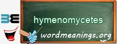 WordMeaning blackboard for hymenomycetes